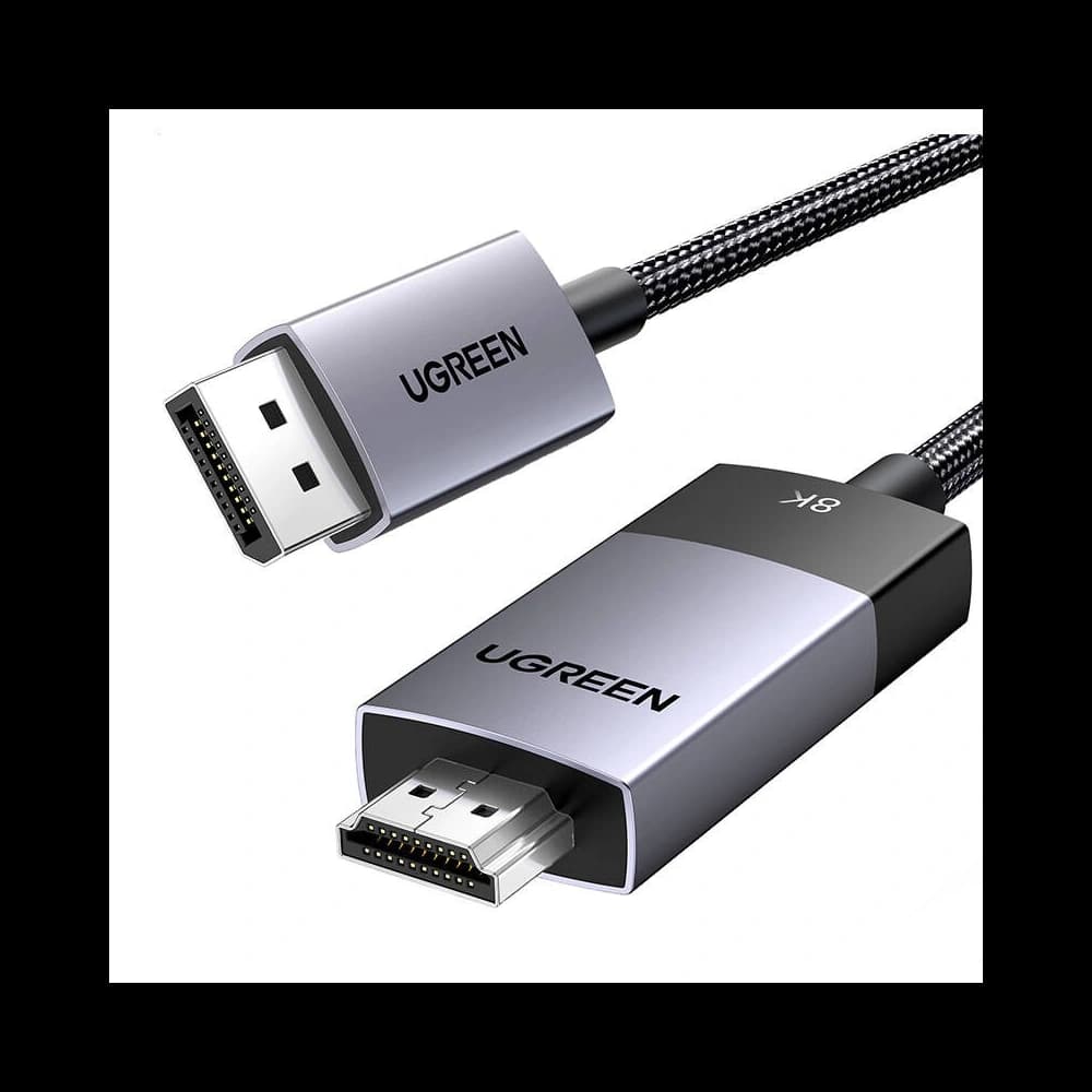 Kabel UGREEN DP115 DisplayPort / HDMI 8K60Hz, 2m černý
