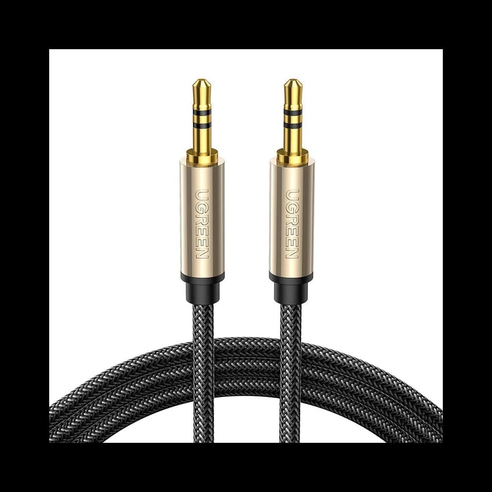 Kabel UGREEN AV125 AUX mini jack 3.5mm pozlacený, 3m (šedý) - 1