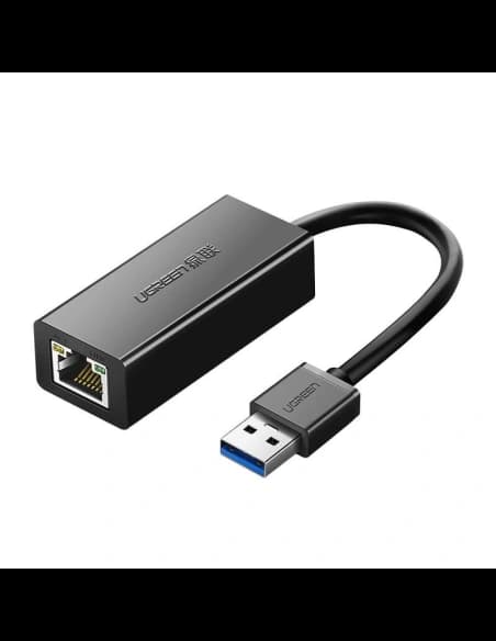 Síťový adaptér UGREEN CR111 USB-A na RJ45 Gigabit Ethernet černý