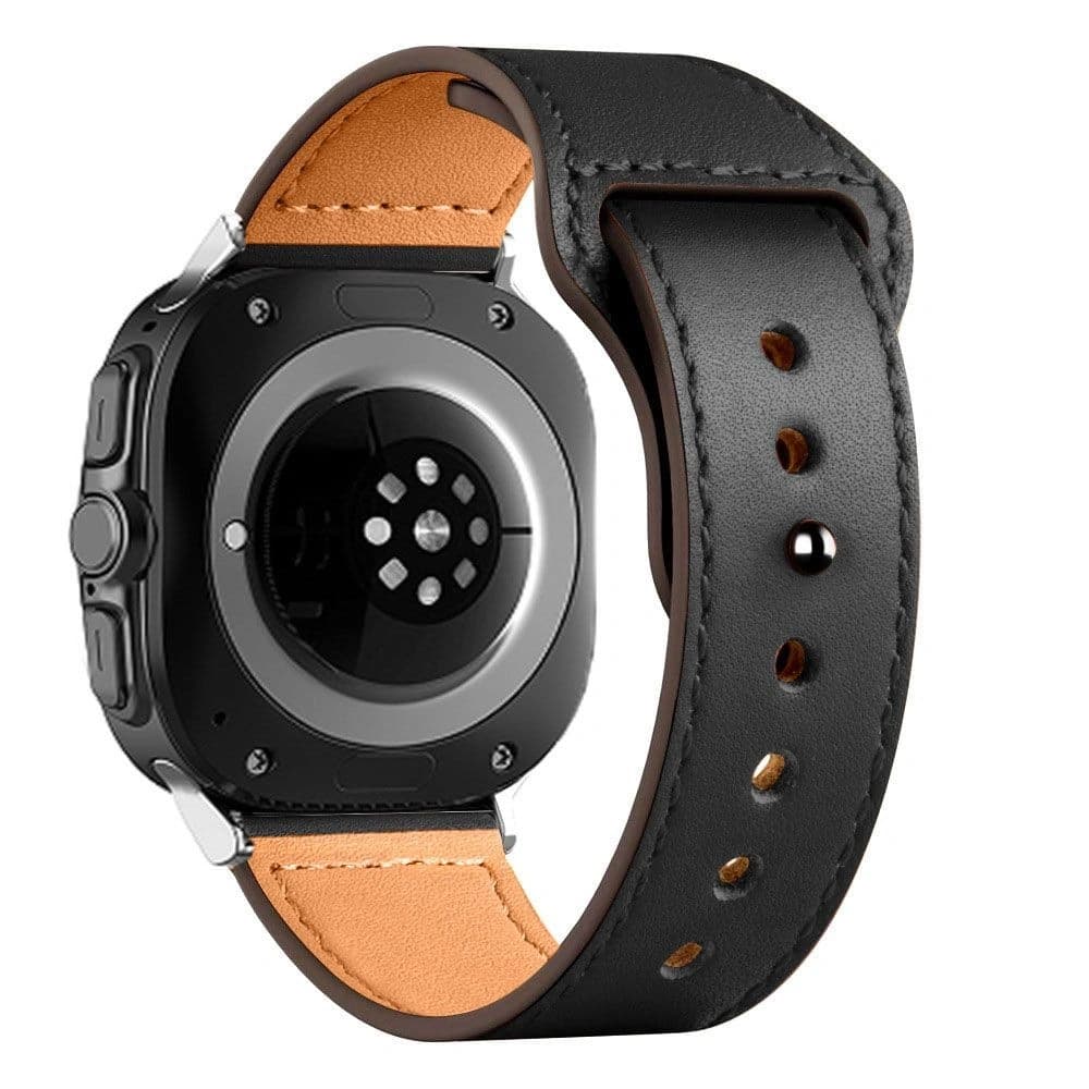 Pasek Tech-Protect Leatherfit Samsung Galaxy Watch Ultra 47mm Fekete - 2