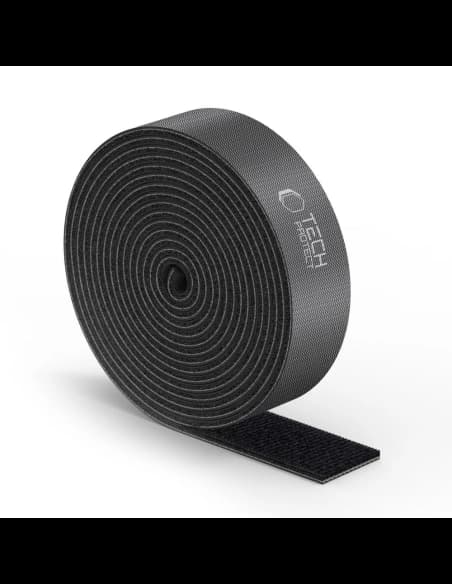Organizer na kable Tech-Protect Velcro Cable Organizer 300cm Black
