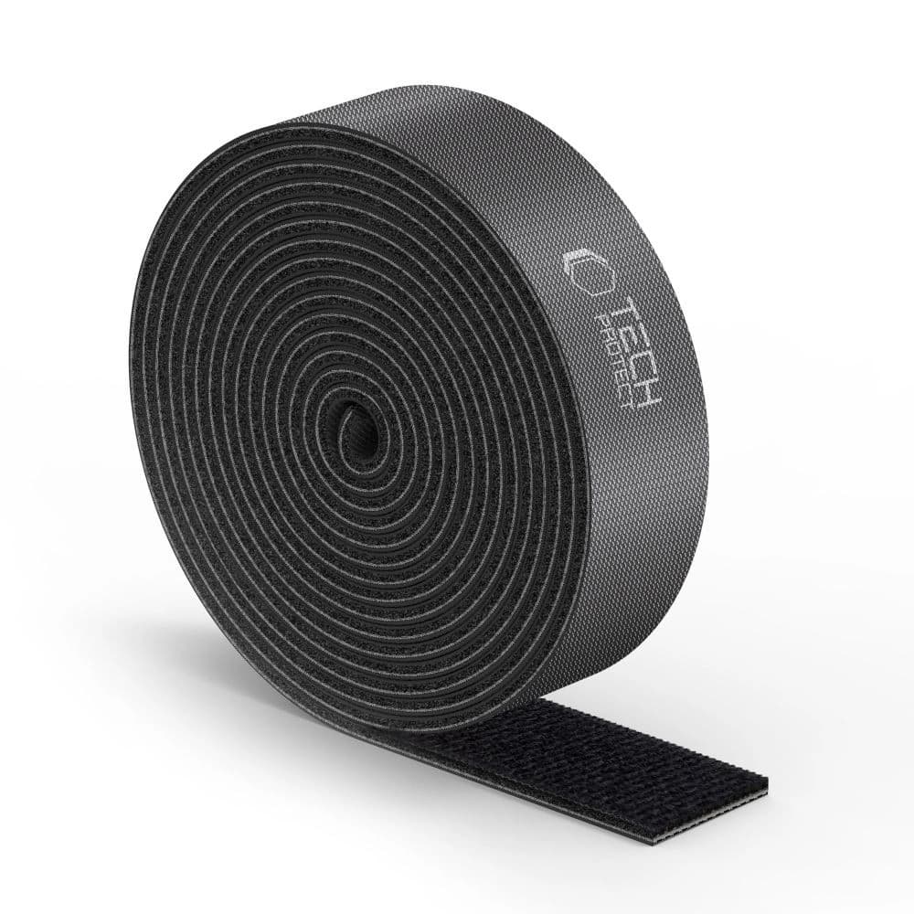 Organizer na kable Tech-Protect Velcro Cable Organizer 300cm Black - 1