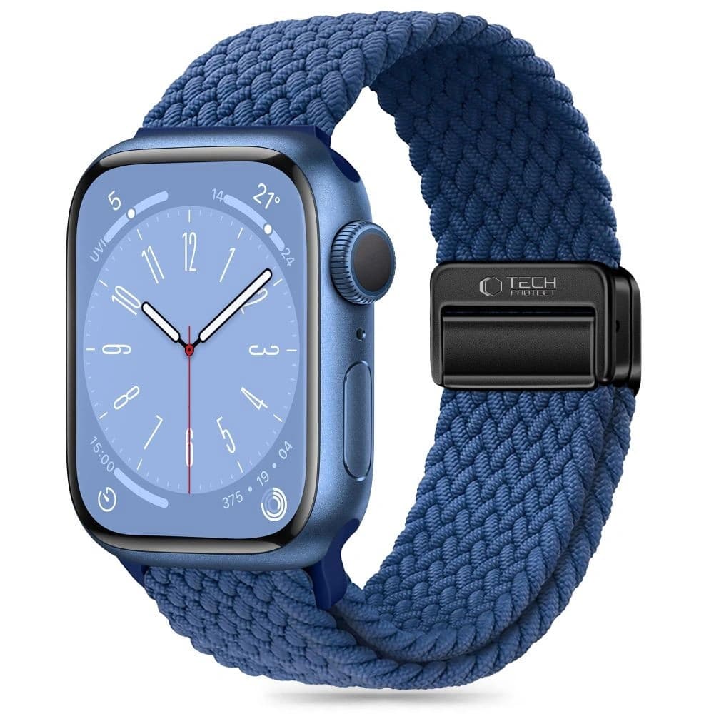 Tech-Protect Nylonmag Apple Watch 4/5/6/7/8/9/SE/Ultra 1/2 42/44/45/49mm Montego Blau - 1