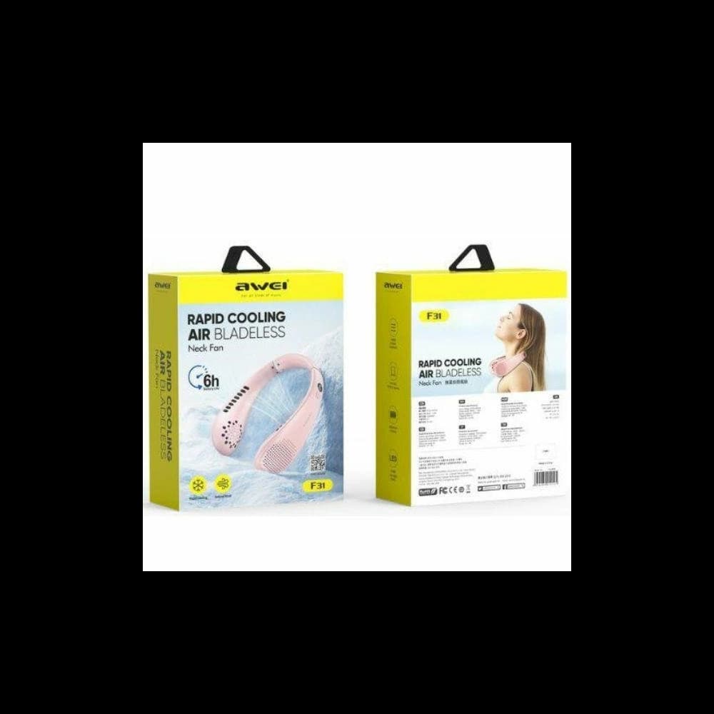 AWEI F31 1200mAh neck fan white - 2
