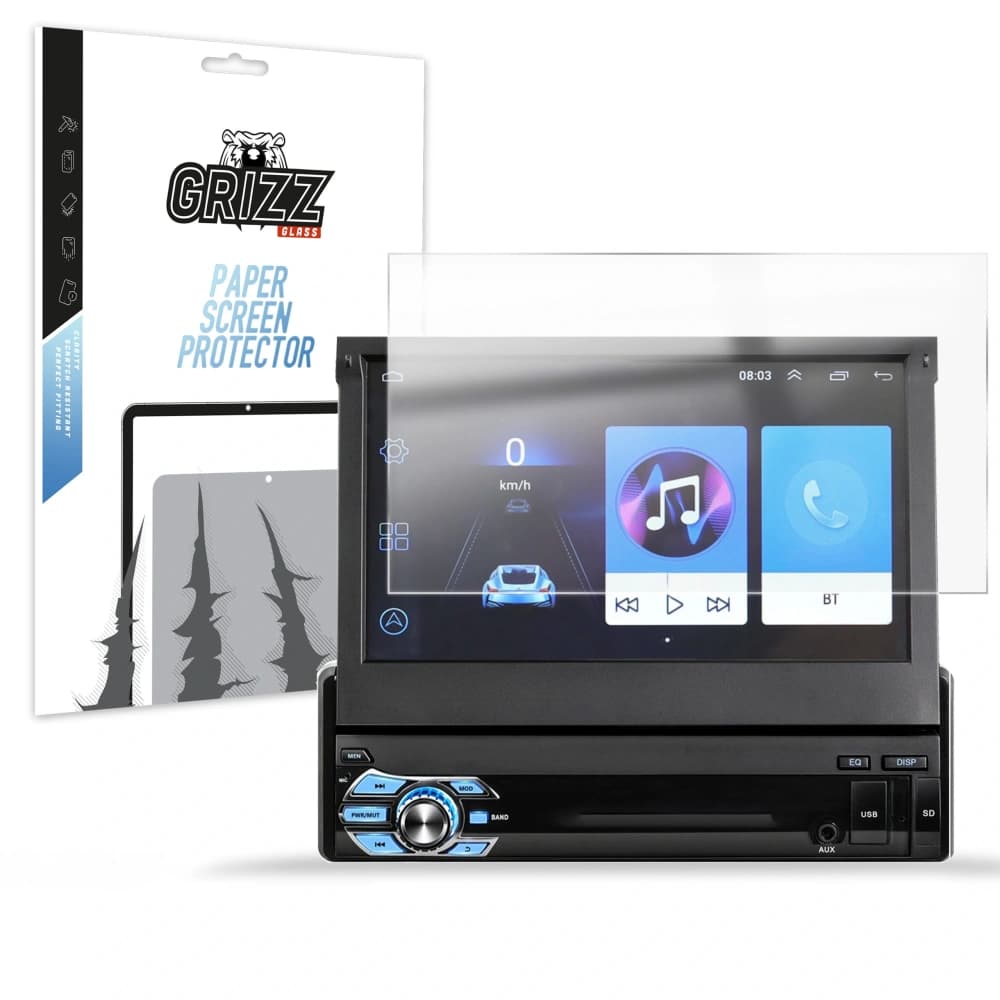 GrizzGlass PaperScreen pentru Android 7" 1DIN radio auto Allnoel Q3516 - 1