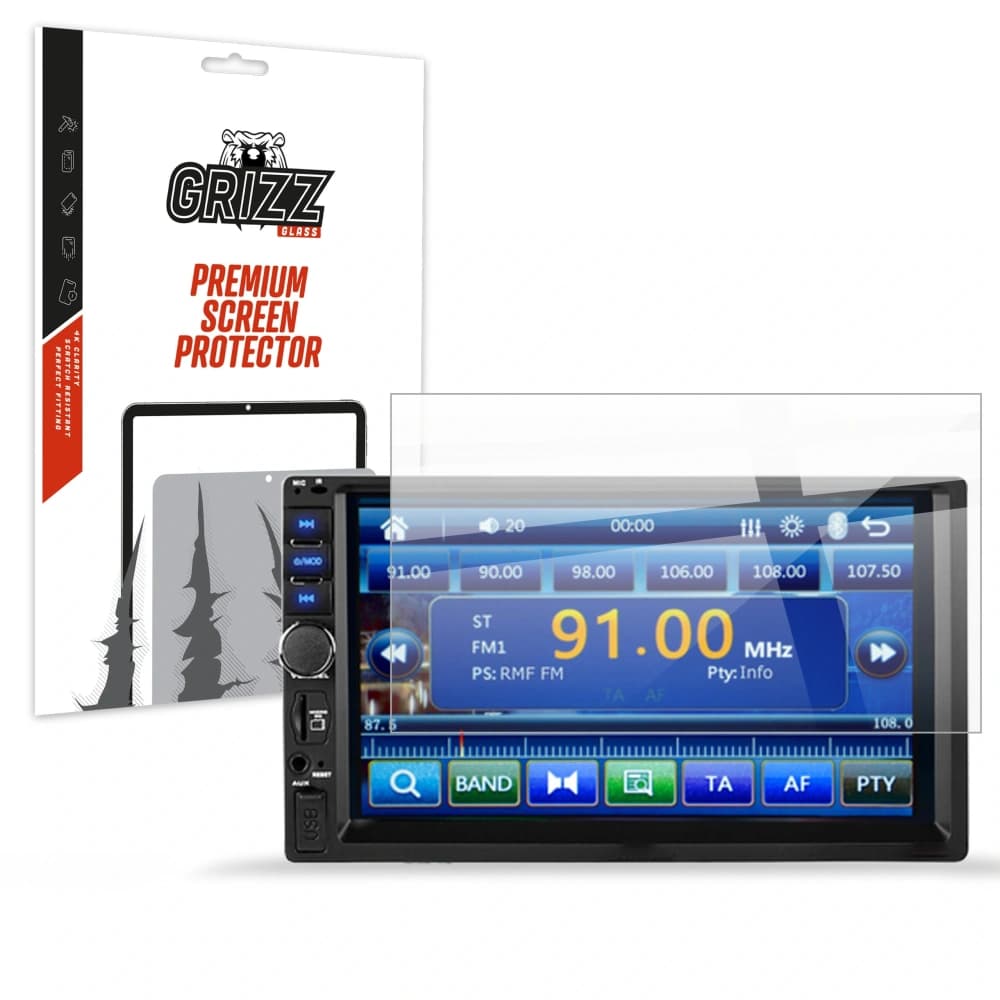 GrizzGlass CeramicFilm pentru Android 7" 2DIN radio auto NCS RS-302 - 1