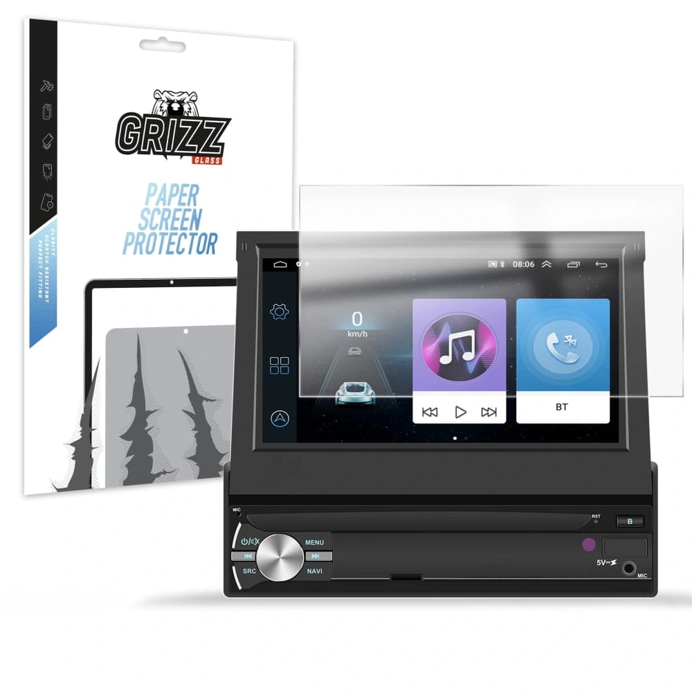 GrizzGlass PaperScreen pentru Android 7" 1DIN radio auto Allnoel A3039 - 1