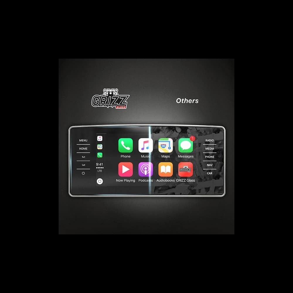 Matte GrizzGlass CarDisplay Protection Android Radio DJKD 9" - 3