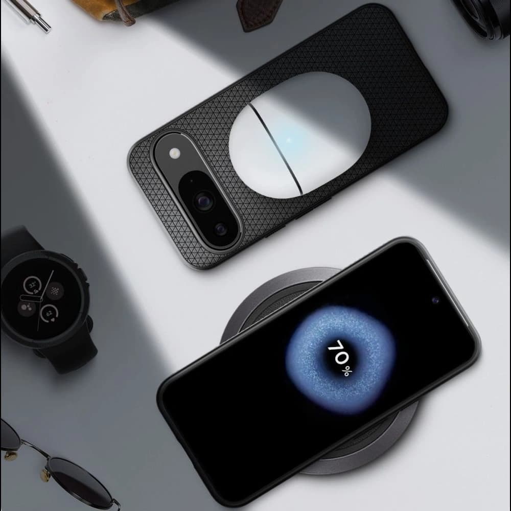 Case Spigen Liquid Air Google Pixel 9 / 9 Pro Matte Black - 13