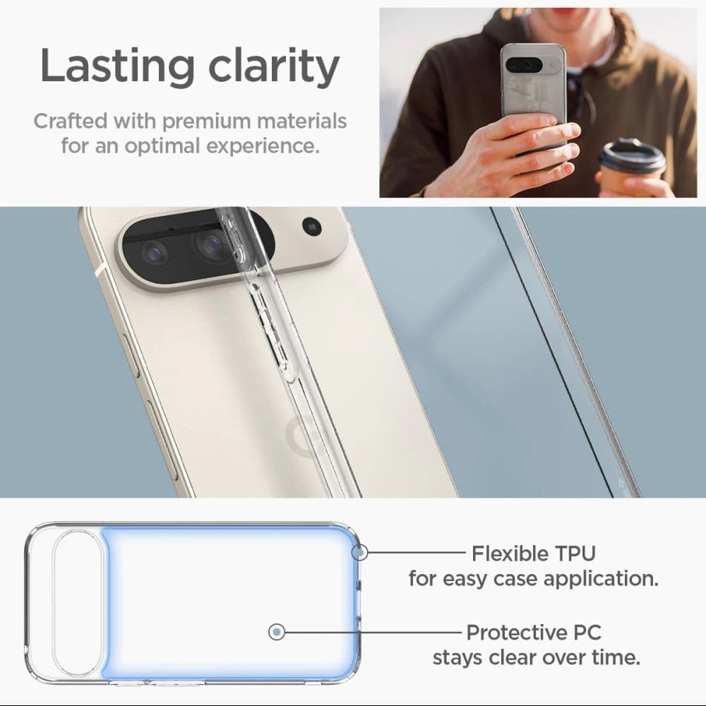 Case Spigen Ultra Hybrid Google Pixel 9 / 9 Pro Crystal Clear - 17