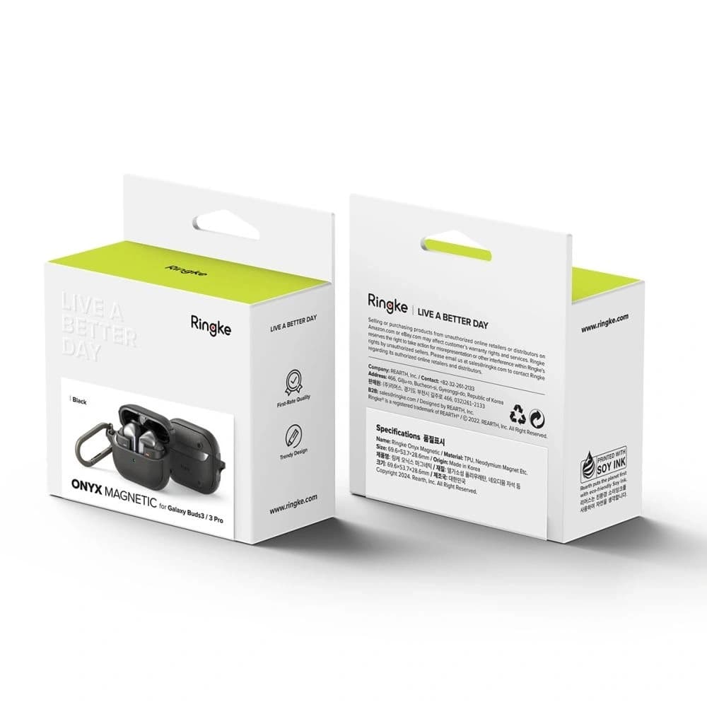 Case Ringke Onyx Magnetic MagSafe Samsung Galaxy Buds 3 / 3 Pro Black - 8