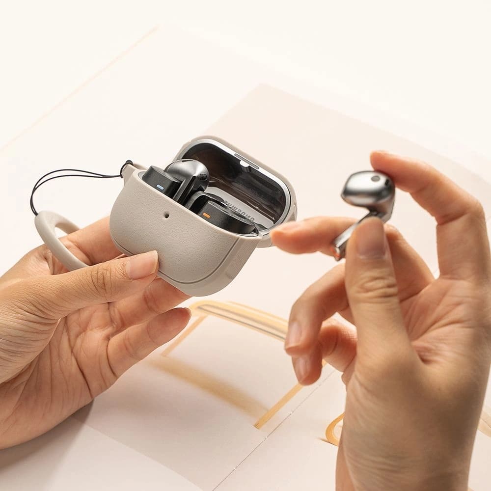 Etui Ringke Onyx Magnetic MagSafe Samsung Galaxy Buds 3 / 3 Pro Meleg Szürke - 3