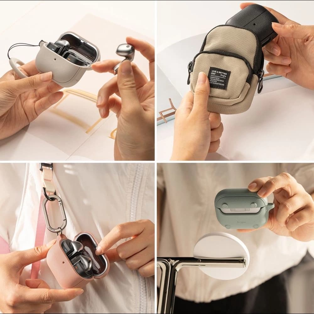 Ringke Samsung Tasche Onyx Magnetic MagSafe Galaxy Buds 3 / 3 Pro Constant Coral - 6