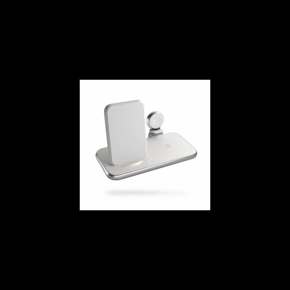 Stanice pro nabíjení ZENS Aluminium 4w1 Stojan Bezdrátová Nabíječka 45W bílá - 1