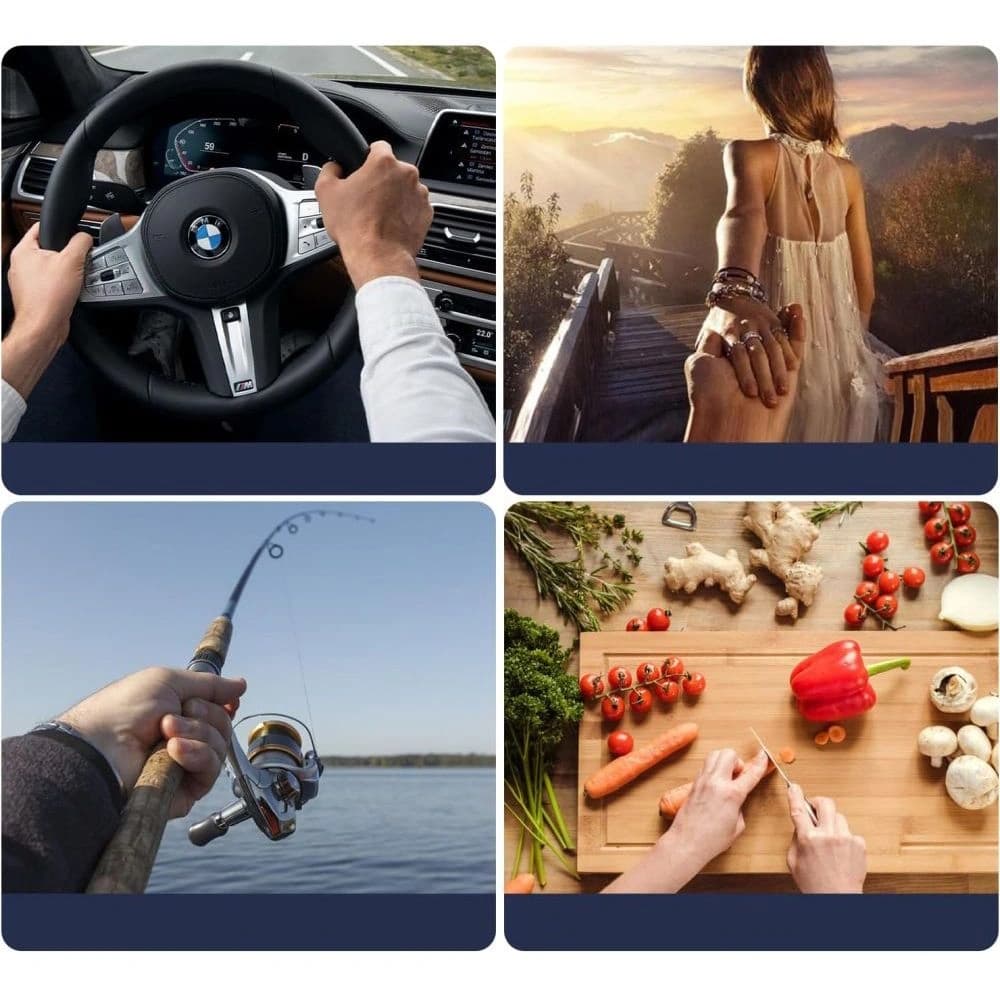 Tech-protect AC100 nyakpánt Magnetic MagSafe nyakpánt fekete - 4