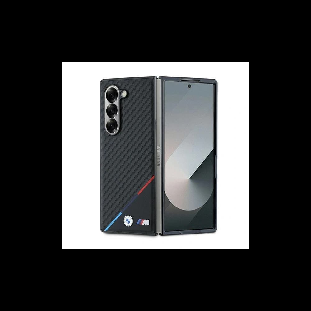BMW Samsung Carcasă BMHMZFD623PUDTK Galaxy Z Fold6 hardcase Carbon Tricolor negru/negru