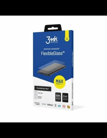 Hybridní sklo 3MK FlexibleGlass Max Apple iPhone 16 černé