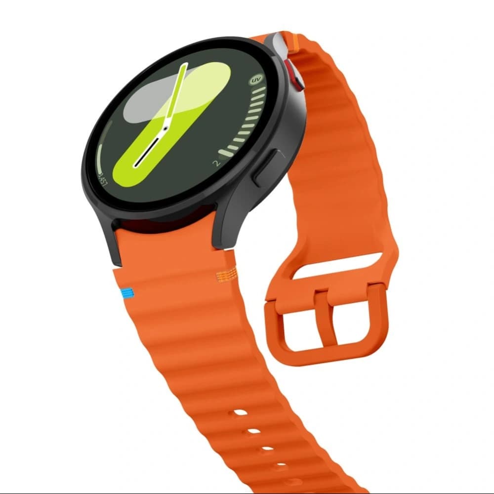 Pánt Tech-Protect Szilikon Sport Samsung Galaxy Watch 4/5/5 Pro/6/7/FE Narancs - 3