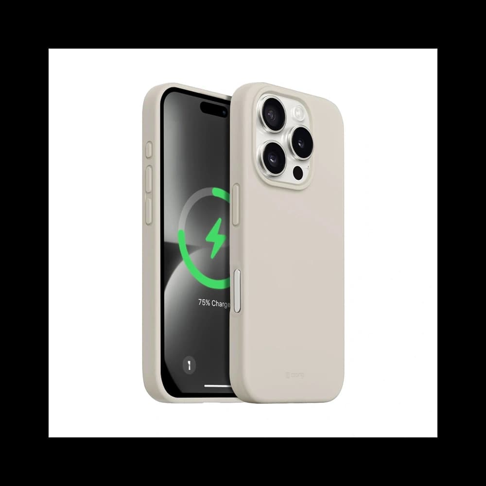 Case Crong Color Cover Magnetic Apple iPhone 16 Pro Max MagSafe steinbeige - 1