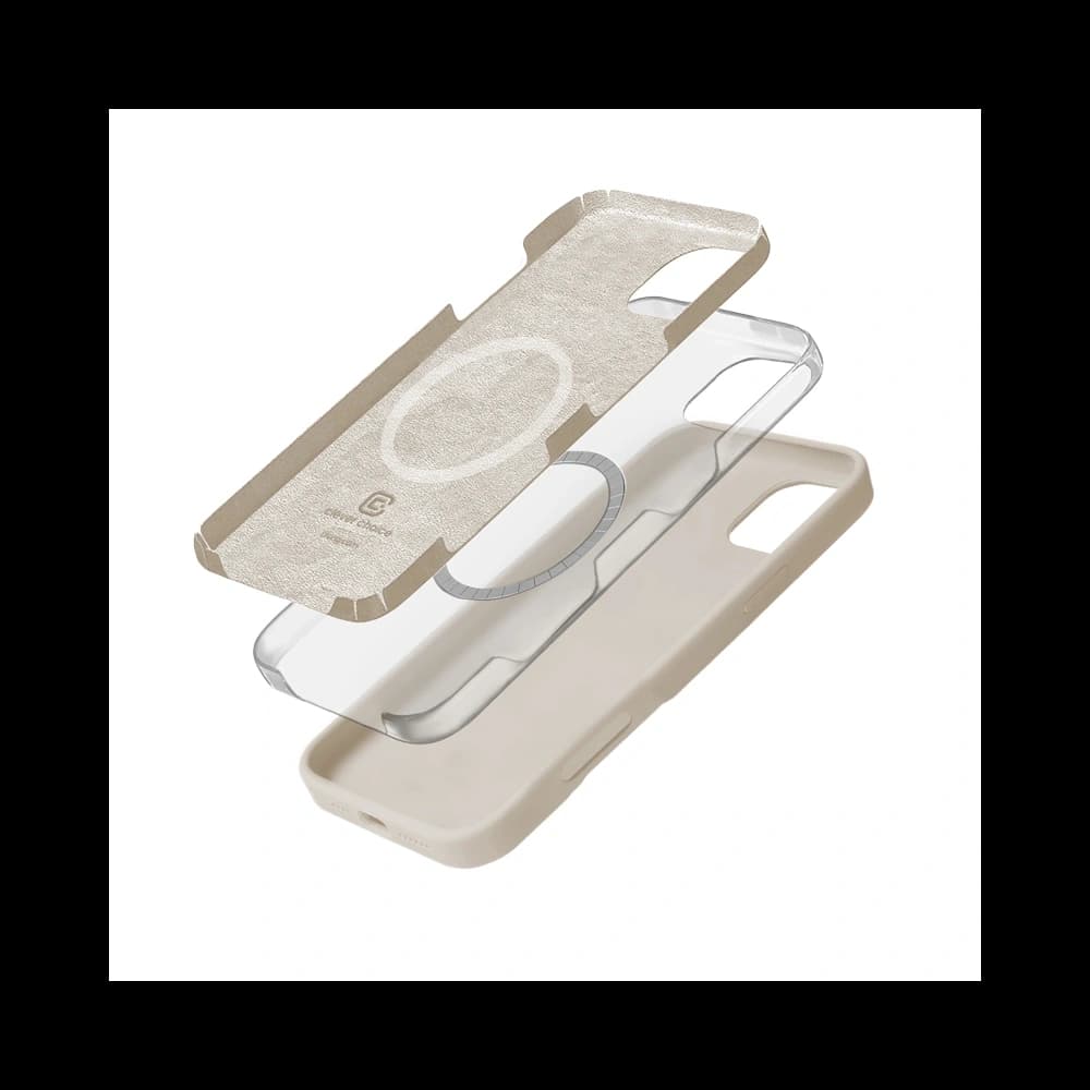 Case Crong Color Cover Magnetic Apple iPhone 16 Pro Max MagSafe steinbeige - 3