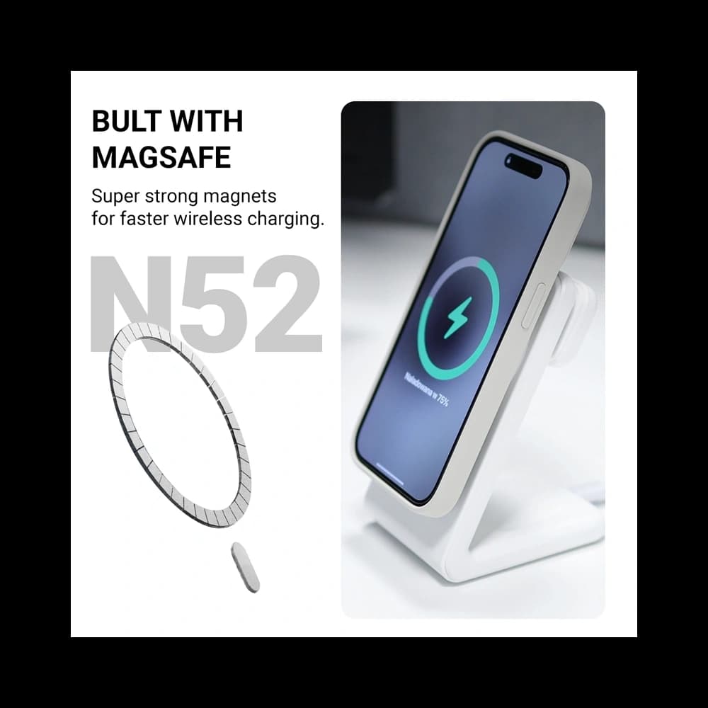 Case Crong Color Cover Magnetic Apple iPhone 16 Pro Max MagSafe steinbeige - 4