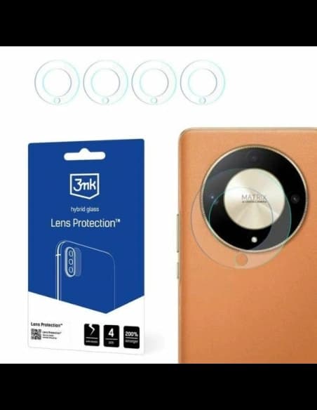 Sticlă hibridă pentru obiectivul aparatului 3MK Lens Protect Honor Magic6 Lite 5G [4 PACK]