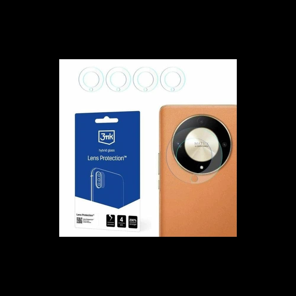 Hybrid glass for camera lens 3MK Lens Protect Honor Magic6 Lite 5G [4 PACK] - 1