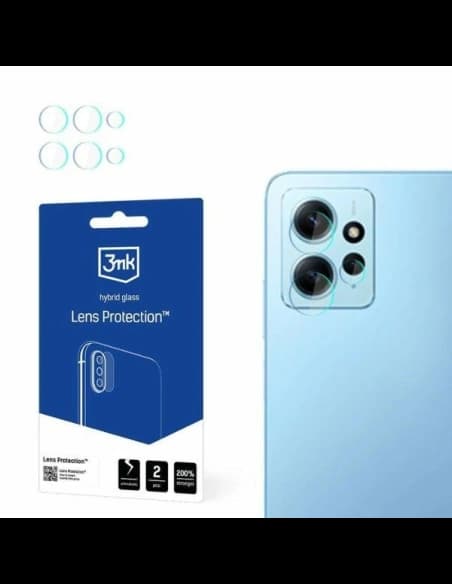 Hybrid glass for the camera lens 3MK Lens Protect Xiaomi Redmi Note 12 4G [4 PACK]