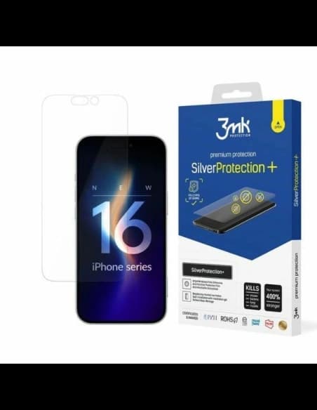 Antimikrobielle Schutzfolie 3MK SilverProtect+ für Apple iPhone 16 Pro Max
