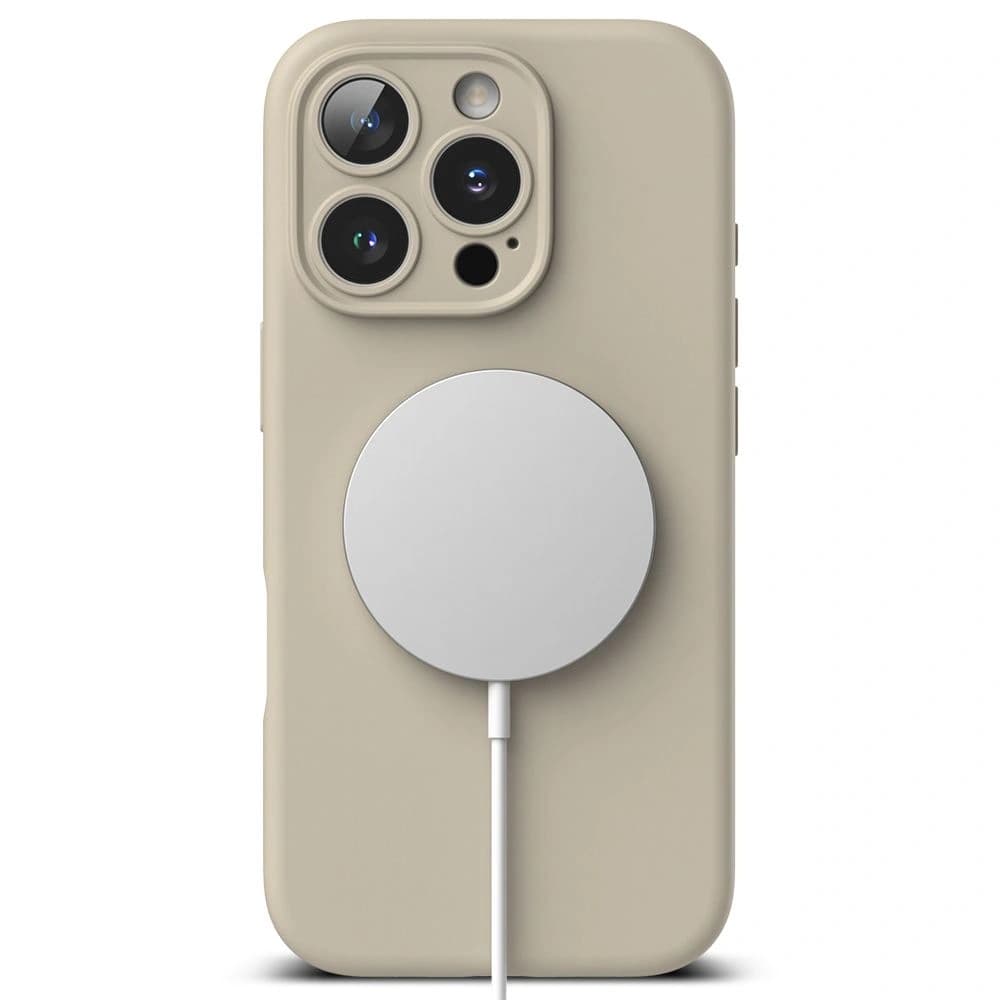 Case Ringke Silicone Magnetic MagSafe Apple iPhone 16 Pro Max Stone - 4