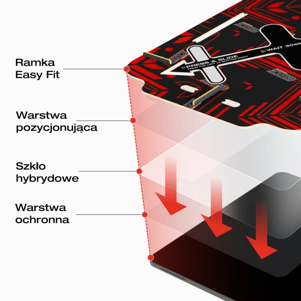 Matná fólie GrizzGlass MatteScreen Easy pro Honor Pad 9 - 8