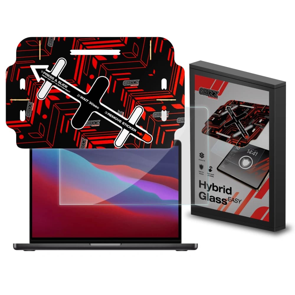 Hibrid üveg GrizzGlass HybridGlass Easy Apple MacBook Pro 13" 2020-hoz - 1