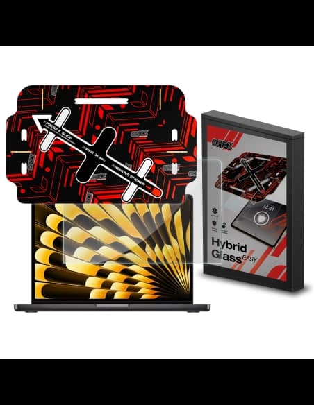 Hybridglas GrizzGlass HybridGlass Easy für Apple MacBook Air 13" 2023