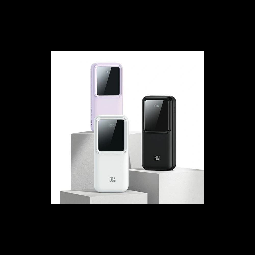 Bancă de putere USAMS cu cabluri integrate USB-C + Lightning 30000mAh 20W PD+QC 3.0 Încărcare rapidă Seria X-chel neagră - 8