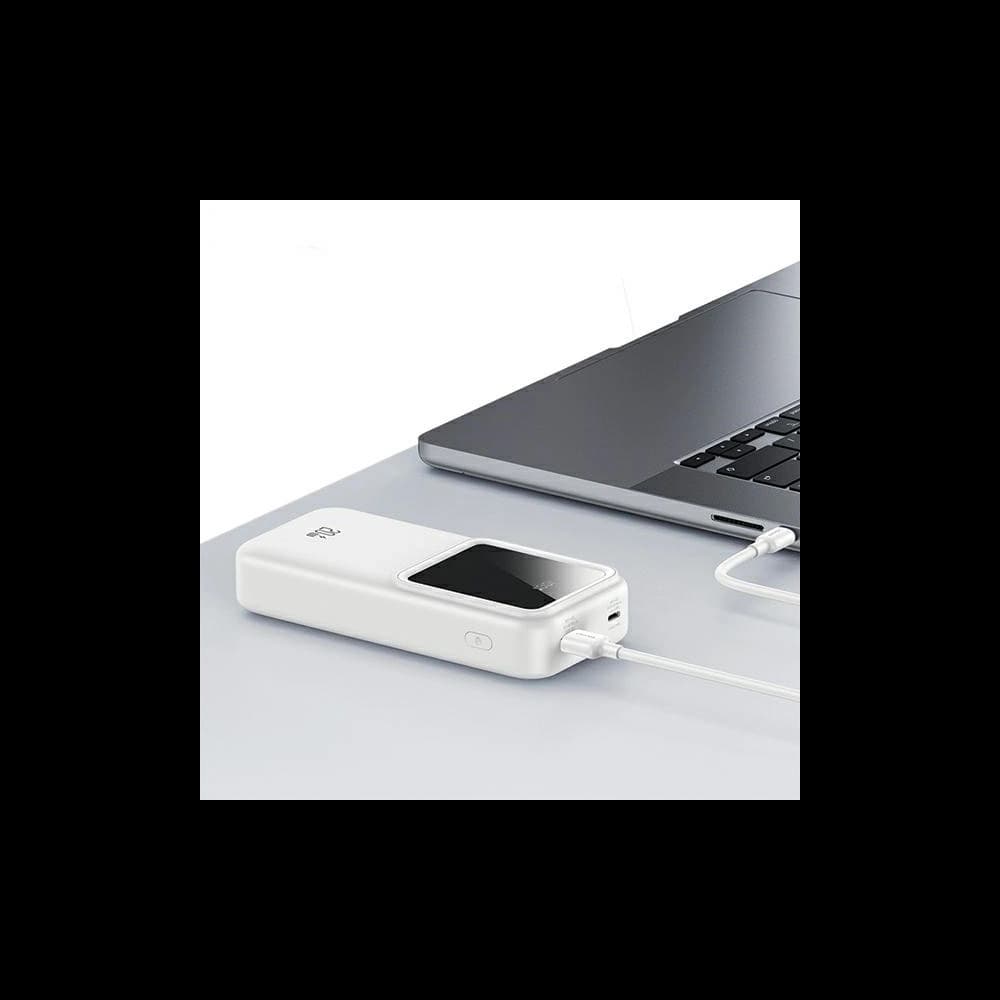 Baterie externă USAMS cu cabluri integrate USB-C + Lightning 30000mAh 20W PD+QC 3.0 Încărcare rapidă Seria X-chel violet. - 7