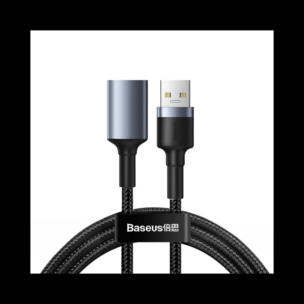 Baseus USB 3.0-Verlängerungskabel Cafule, 2A, 1m (schwarz/grau)