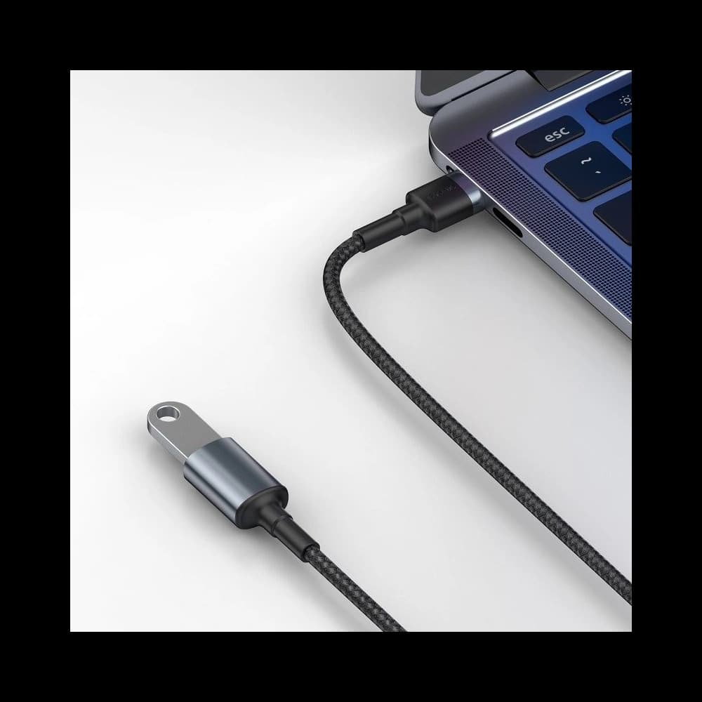 Baseus USB 3.0-Verlängerungskabel Cafule, 2A, 1m (schwarz/grau) - 4