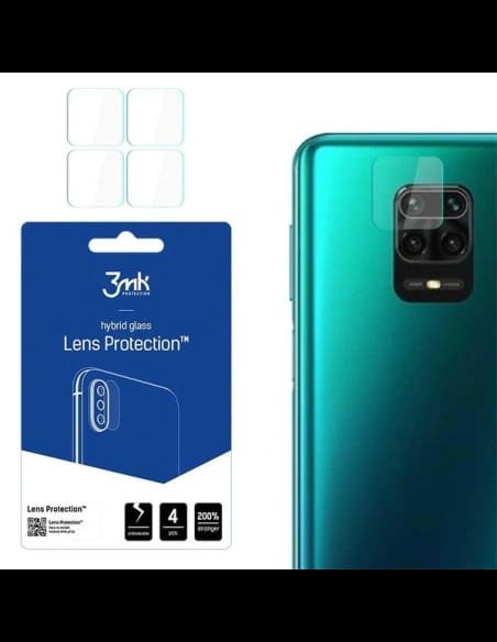 3MK Protecție pentru lentile Xiaomi Redmi Note 9 Pro Max [4 PACHET]