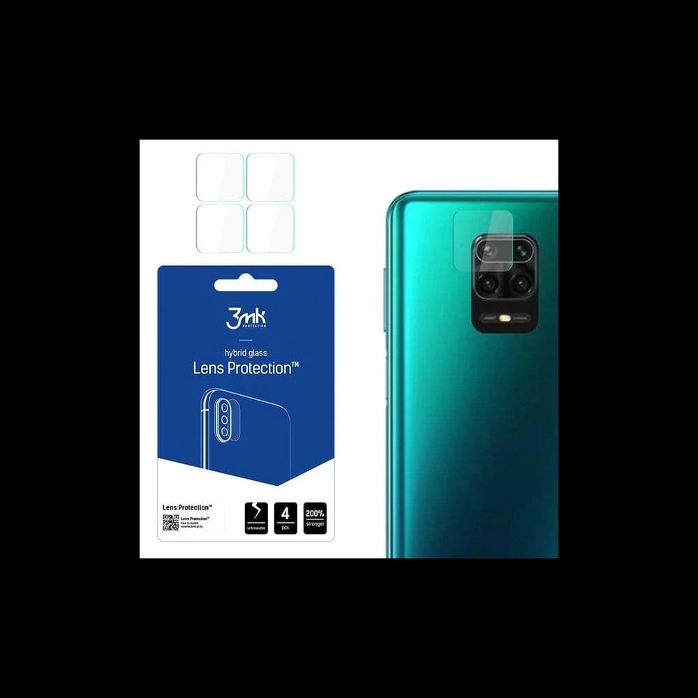 3MK Linsenschutz Xiaomi Redmi Note 9 Pro Max [4 PACK] - 1