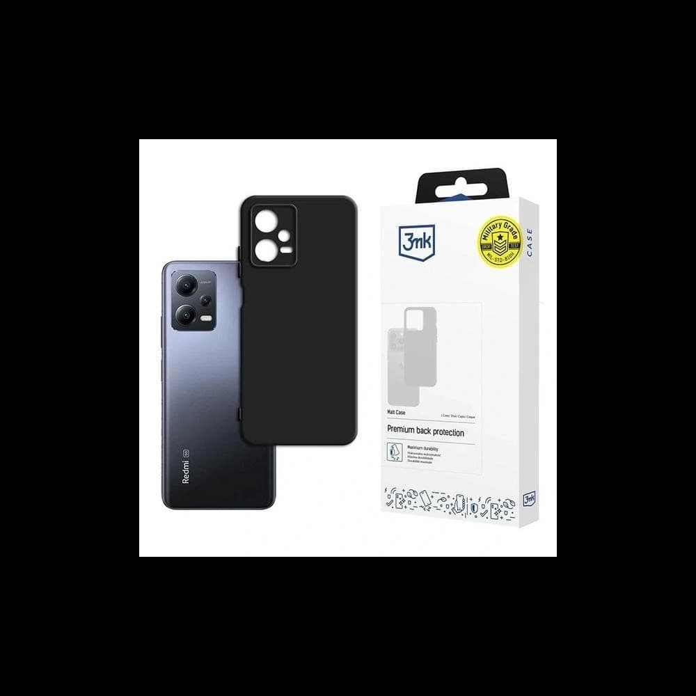 3MK Matt Case Xiaomi Redmi Note 12 Pro+ Plus black