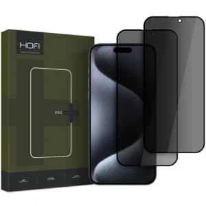 Hofi Anti Spy Glass Pro+ Apple iPhone 16 Pro Privacy [2 PACK]