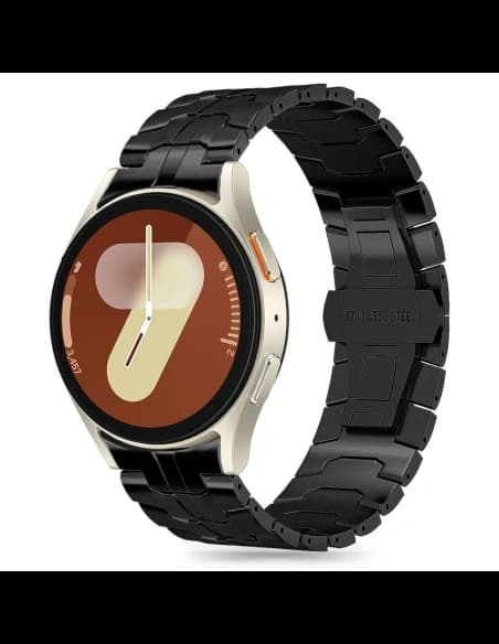 Tech-Protect Rozsdamentes vonal Samsung Galaxy Watch 4/5/5 Pro/6/7/FE Fekete