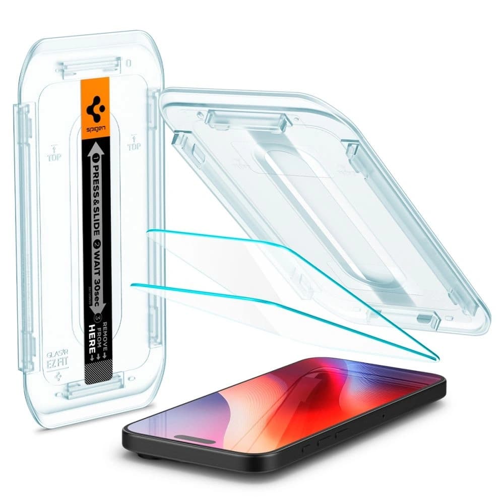 Spigen GLAS.tR ez Fit Apple iPhone 16 Pro Átlátszó [2 PACK] - 2