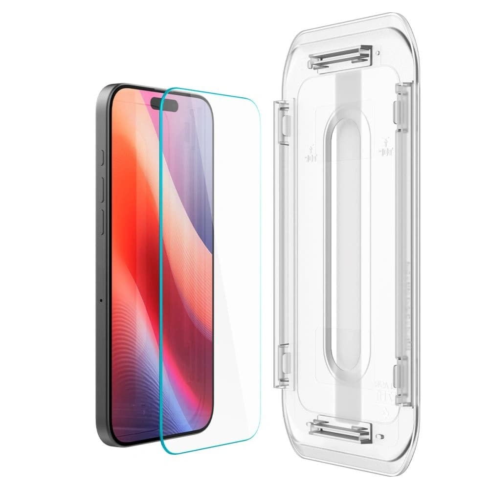 Spigen GLAS.tR ez Fit Apple iPhone 16 Pro Átlátszó [2 PACK] - 4