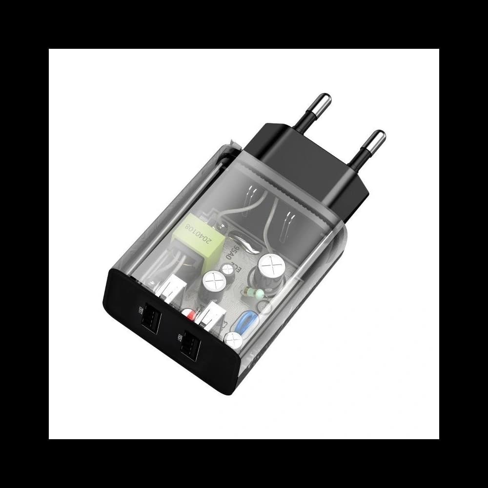 Nabíječka Baseus Speed Mini Dual Charger, 2x USB, 2A, 10,5W (černá) - 6