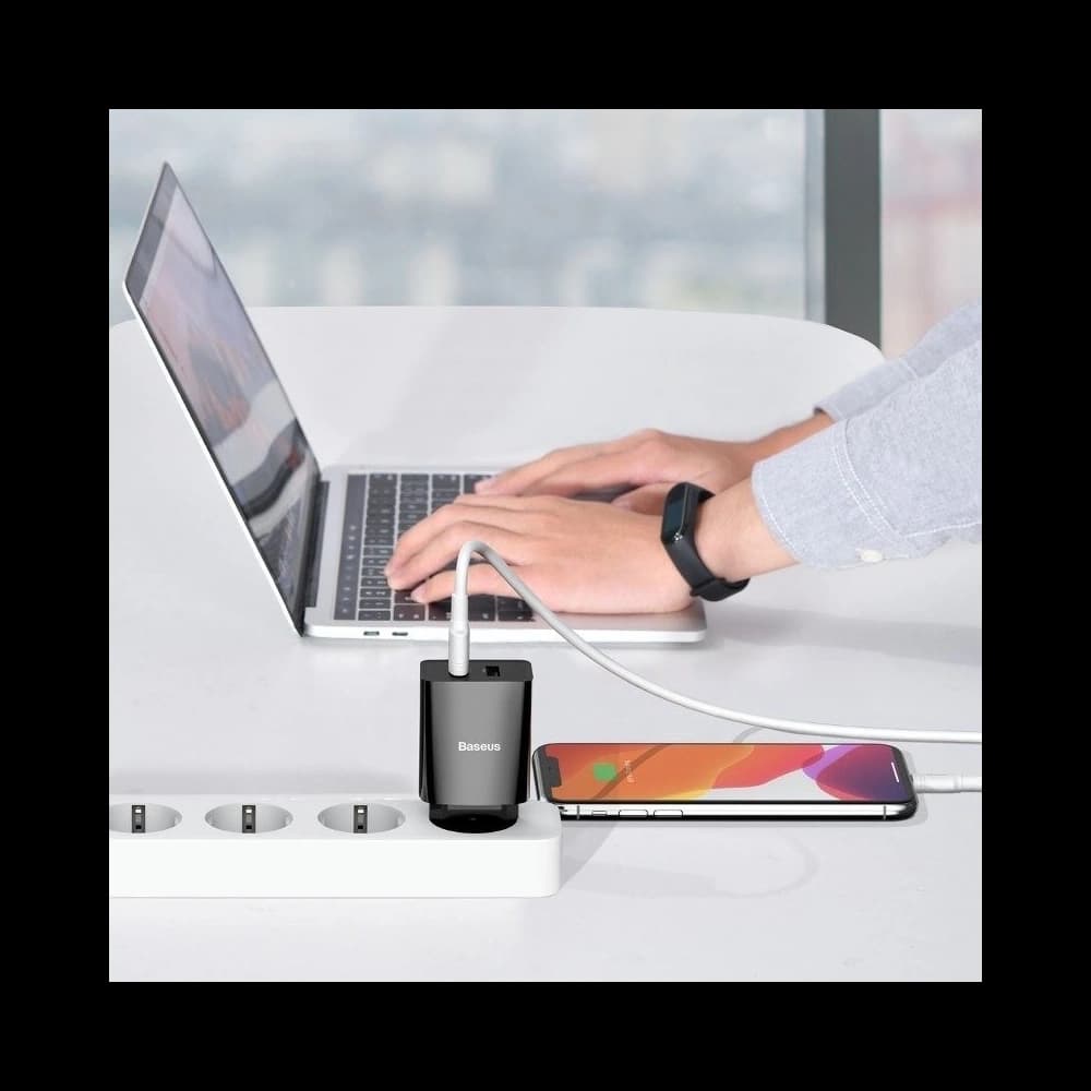 Nabíječka Baseus Speed Mini Dual Charger, 2x USB, 2A, 10,5W (černá) - 7