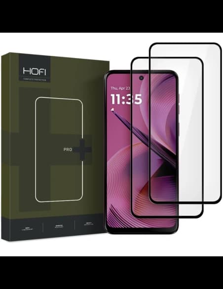 Hofi Glass Pro+ Motorola Moto G55 5G Schwarz [2 PACK]