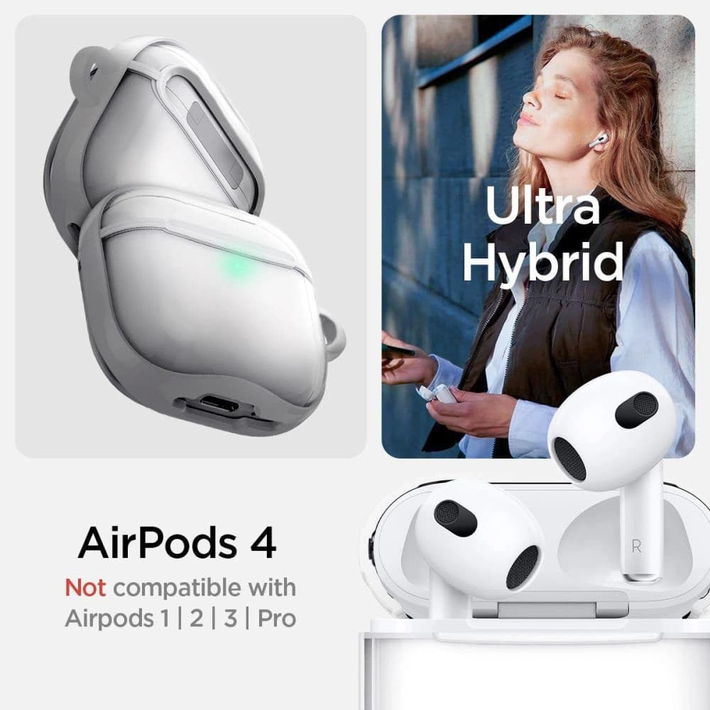Spigen Ultra Hybrid Apple AirPods 4 Jet White - 10