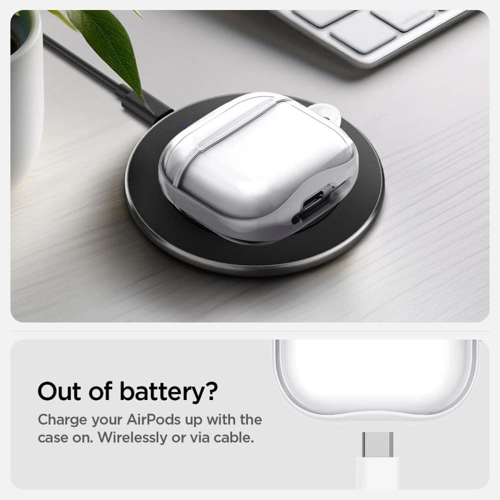 Spigen Ultra Hybrid Apple AirPods 4 Jet White - 13