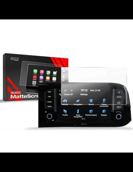 Folia matowa GrizzGlass CarDisplay Protection do Hyundai i10 8" 2024-2025